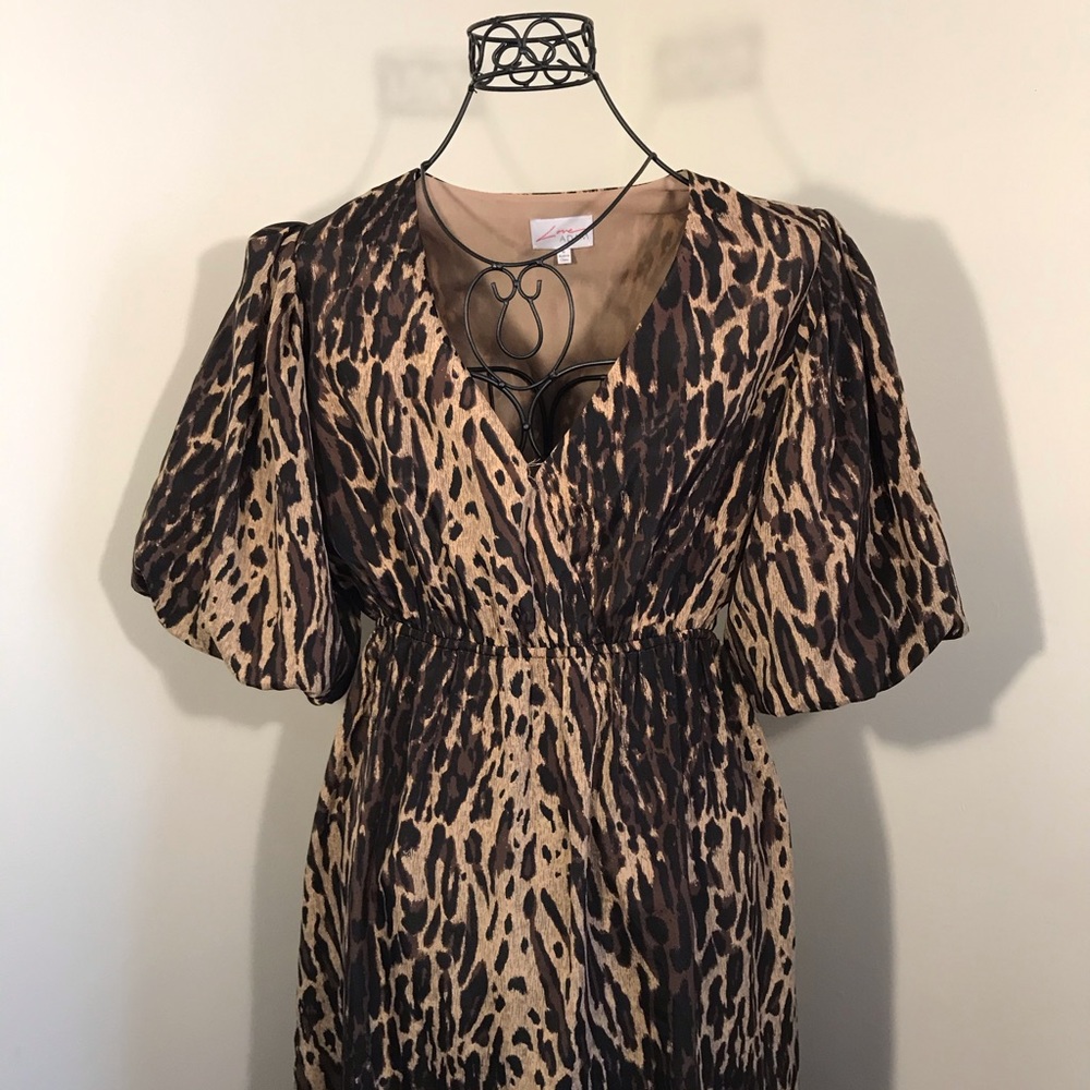 Love Adam Leopard Print Short Sleeve Dress! - Picture 4 of 5